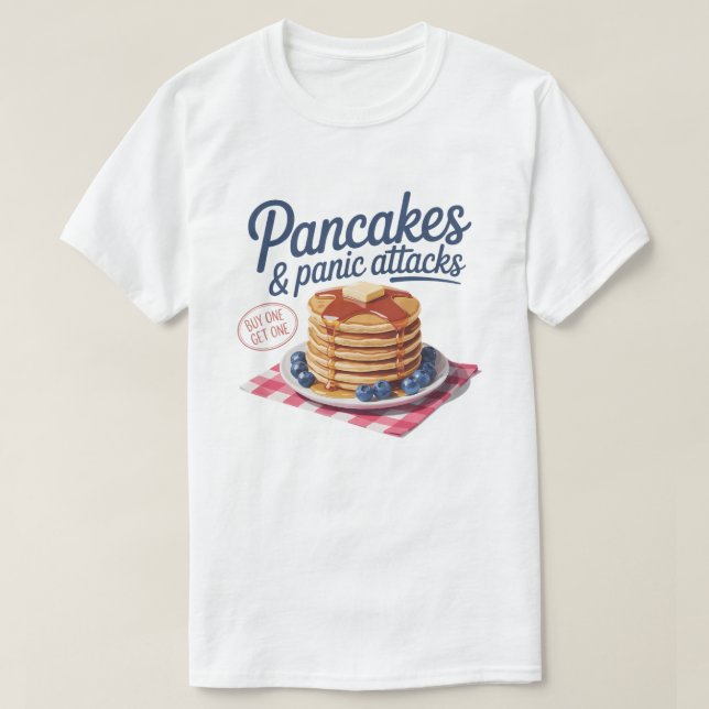 Camiseta Regalo de tortitas, té para el desayuno divertido, (Diseño del anverso)