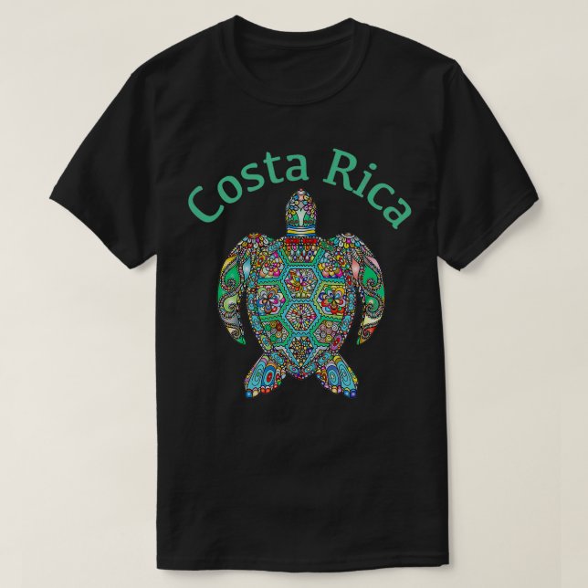 Camiseta Regalo de tortuga tribal de Costa Rica (Diseño del anverso)