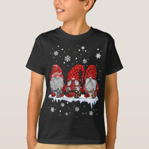 Camiseta Regalo de tres gnomos de costura y navidades de ed