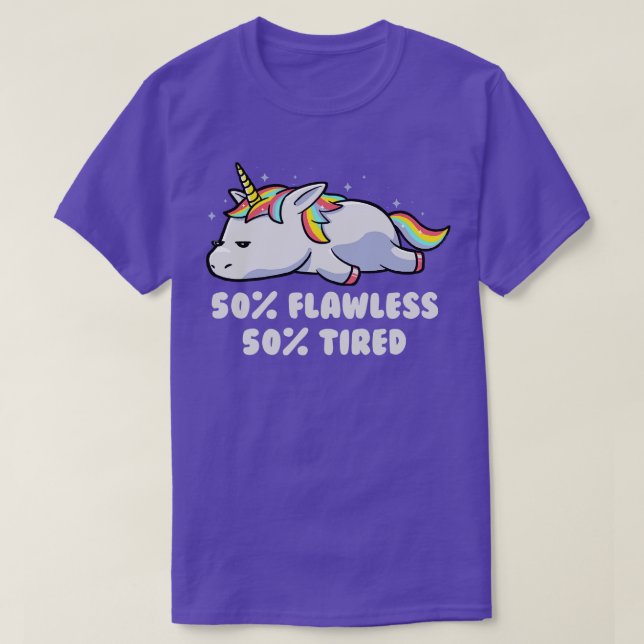 Camiseta Regalo de unicornio perezoso (1) (Diseño del anverso)