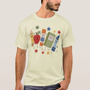 Camiseta Regalo de útiles escolares de vuelta al cole con p