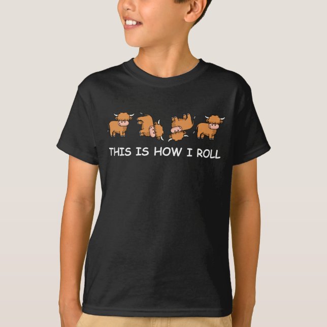 Camiseta Regalo de vaca escocés en Highland (Anverso)