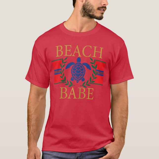 Camiseta Regalo de vacaciones de verano costero de tortuga  (Anverso)