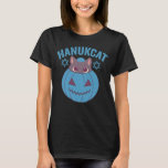 Camiseta Regalo de vacaciones judías del gato Hanukcat Kawa<br><div class="desc">chanukah,  menorah,  hanukkah,  dreidel,  jewish,  cat,  vacaciones,  religión,  navidades, </div>