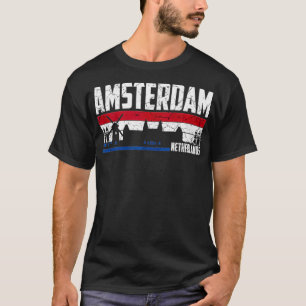 Camiseta Regalo de vacaciones turísticas de Amsterdam Skyli