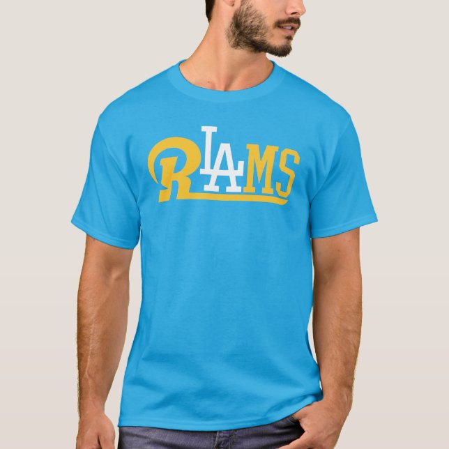 CAMISETA REGALO DE VENTILADORES DE LOS ANGELES RAMS (Anverso)