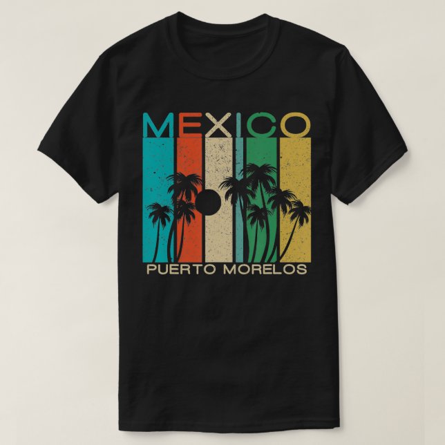 Camiseta Regalo de verano de Puerto Morelos de México (Diseño del anverso)