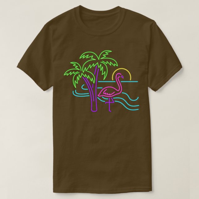 Camiseta Regalo de verano tropical Flamingo rosa exótico (Diseño del anverso)