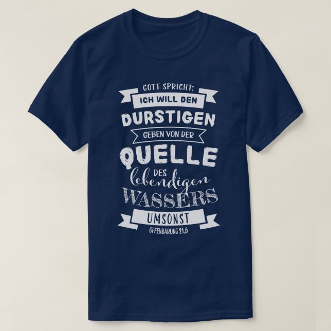 Camiseta Regalo de versión de la Biblia Cristiana de Jesús (Diseño del anverso)