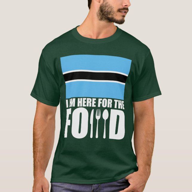Camiseta Regalo de viaje de comida típica de Botsuana (Anverso)