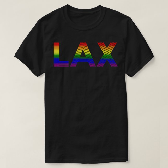 Camiseta Regalo de viaje del Orgullo Arcoiris Discoteca LAX (Diseño del anverso)