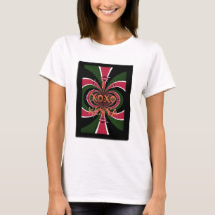 Camiseta Regalo de viaje keniano - Diseño de abrazos y beso