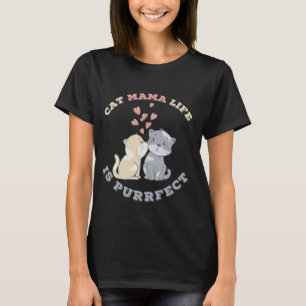 Camiseta Regalo de vida de mamá gata adorable