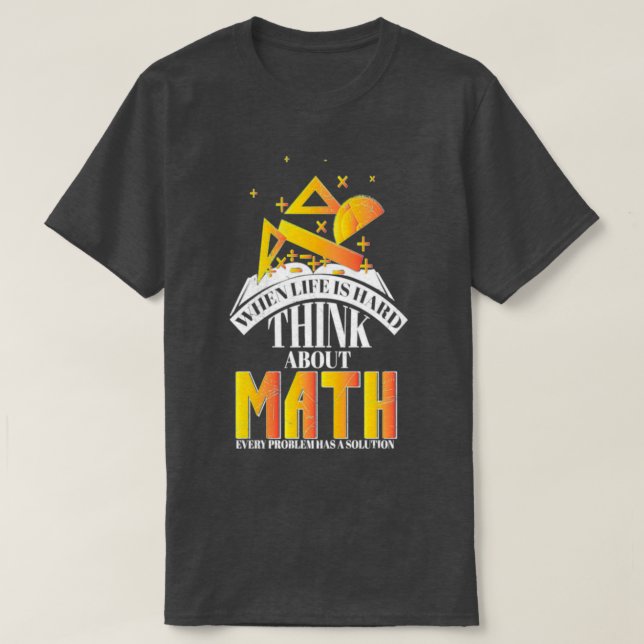 Camiseta Regalo de vida matemático (Diseño del anverso)