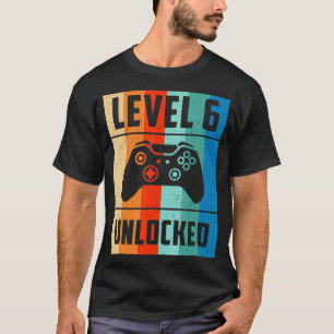 Camiseta Regalo de Videojuegos de 6 años de edad para niñ
