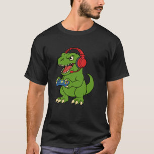 Camiseta Regalo de videojuegos de dinosaurio Gamer Bruh par