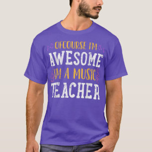 Camiseta Regalo de Vintage del profesor de música