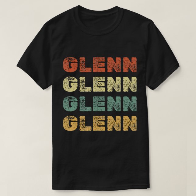 CAMISETA REGALO DE VINTAJE RETRO PERSONALIZADO GLENN PARA G (Diseño del anverso)