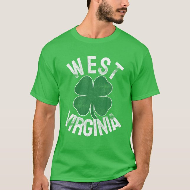 Camiseta Regalo de Virginia Occidental St. Patrick's Day Sh (Anverso)