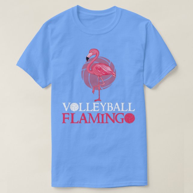 Camiseta Regalo de voleibol de Flamingo para los Chicas ama (Diseño del anverso)