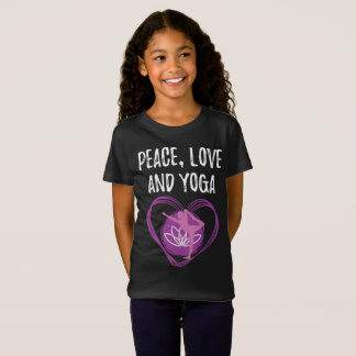 Camiseta Regalo de yoga de amor por la paz, el amor y el yo