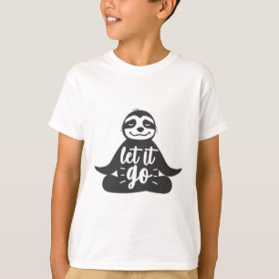 Camiseta Regalo de Yoga Yogi Perezoso Deja Ir