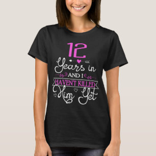 Camiseta Regalo del 12° aniversario Boda por ideas de espos