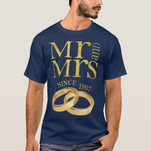 Camiseta Regalo del 24º aniversario del Boda Sr. y Sra. des