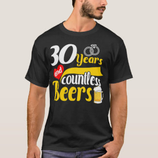 Camiseta Regalo del 30 aniversario de Boda 30