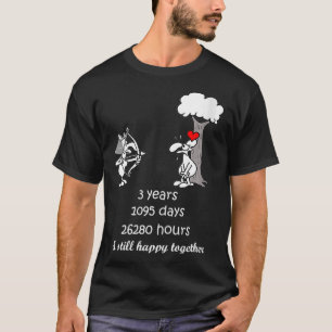 Camiseta Regalo del 3er Aniversario Del Matrimonio Para Ell