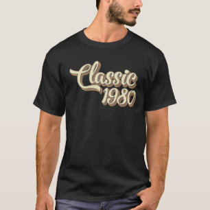 Camiseta Regalo del 44 cumpleaños Clásico 1980 44 años