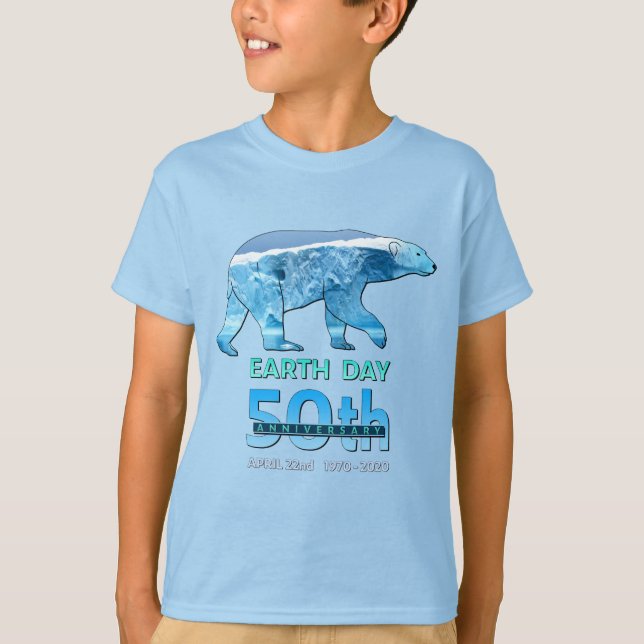 Camiseta Regalo del 50 aniversario del Día del Oso Polar Ti (Anverso)