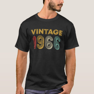 Camiseta Regalo del 60 cumpleaños hecho en 1966 Vintage