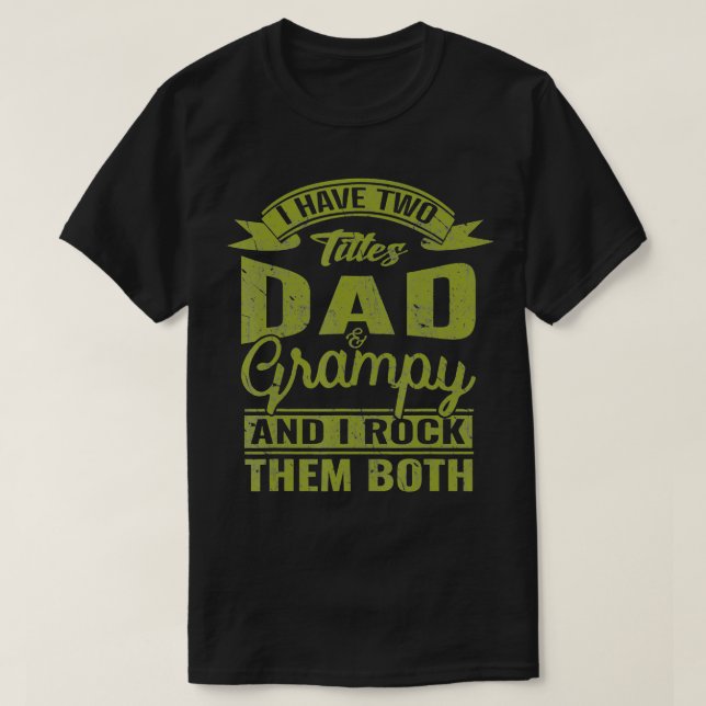 Camiseta Regalo del abuelo del día del padre y de los padre (Diseño del anverso)