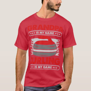 Camiseta Regalo del abuelo del jugador de curling
