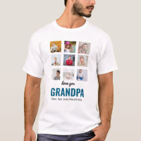 Regalo del abuelo | Te amo papá Photo T-Shirt