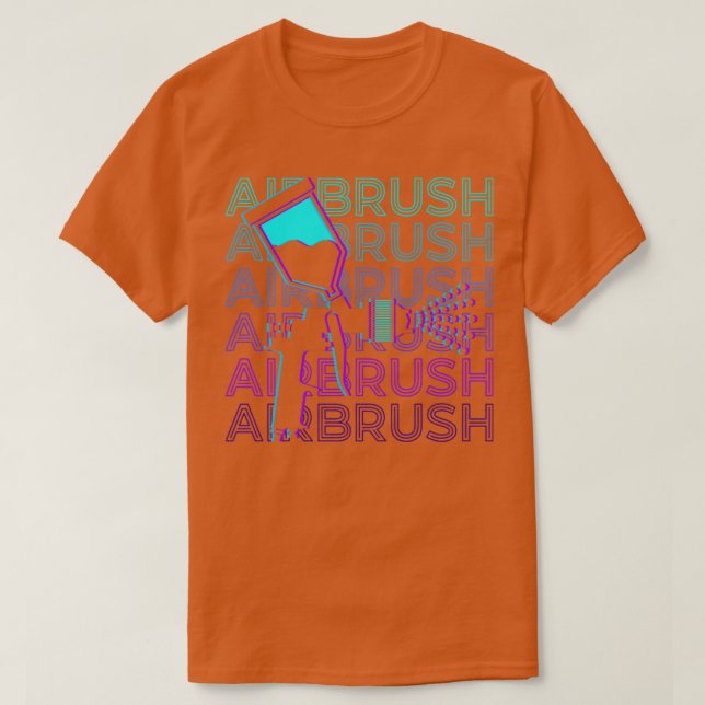 Camiseta Regalo del aerógrafo Retro Paint Spray Paint (Diseño del anverso)