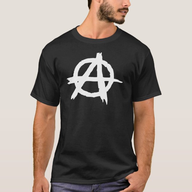 Camiseta Regalo del anarquista - símbolo de la original de (Anverso)