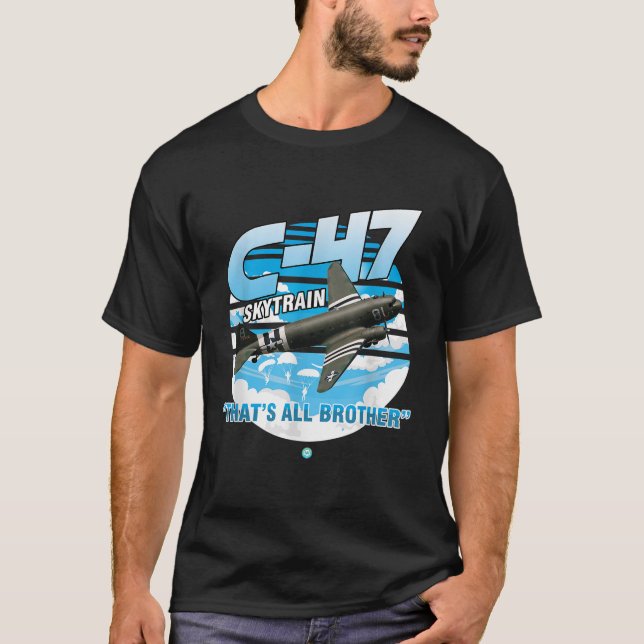 Camiseta Regalo del avión C47 Skytrain WII Transport (Anverso)