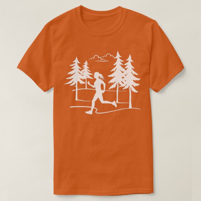 Camiseta Regalo del bosque de corredora de corredones para  (Diseño del anverso)