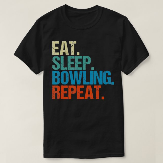 Camiseta Regalo del Bowl del sueño de la comida Repetir el  (Diseño del anverso)