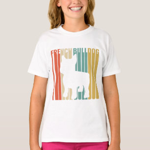 Camiseta Regalo del Bulldog francés retro de los años 1970