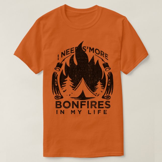 Camiseta Regalo del camping Smores (Diseño del anverso)