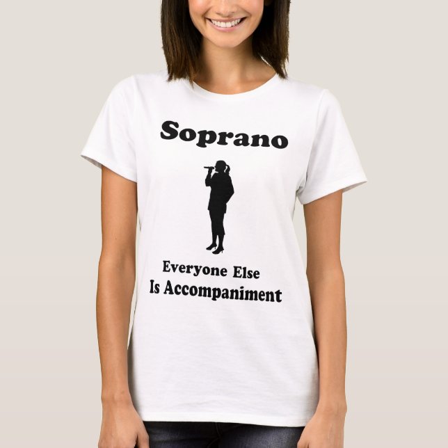 Camiseta Regalo del cantante del soprano (Anverso)