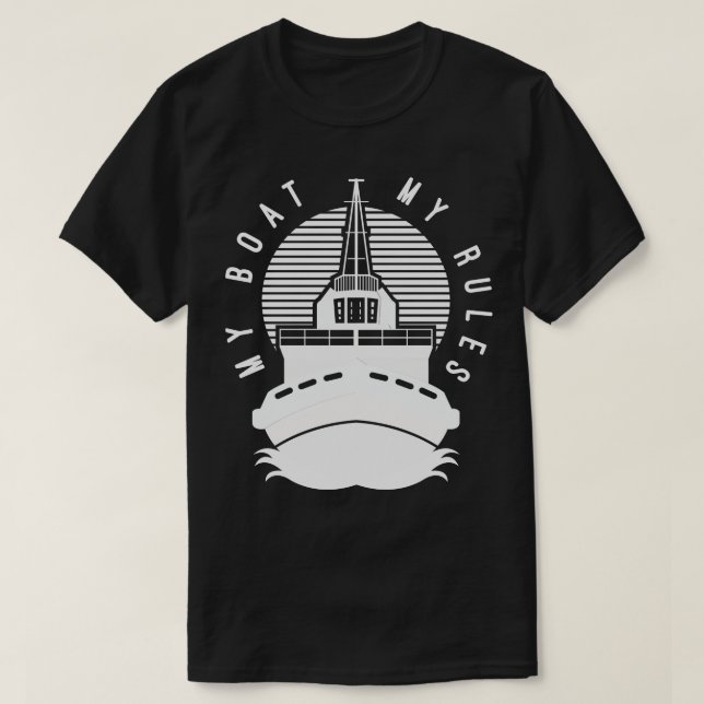 Camiseta Regalo del capitán de barco (Diseño del anverso)