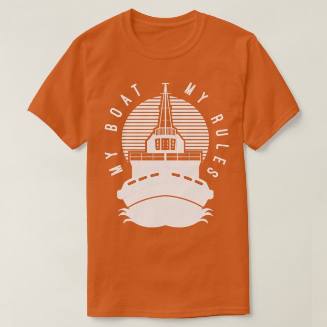 Camiseta Regalo del capitán de barco (Diseño del anverso)