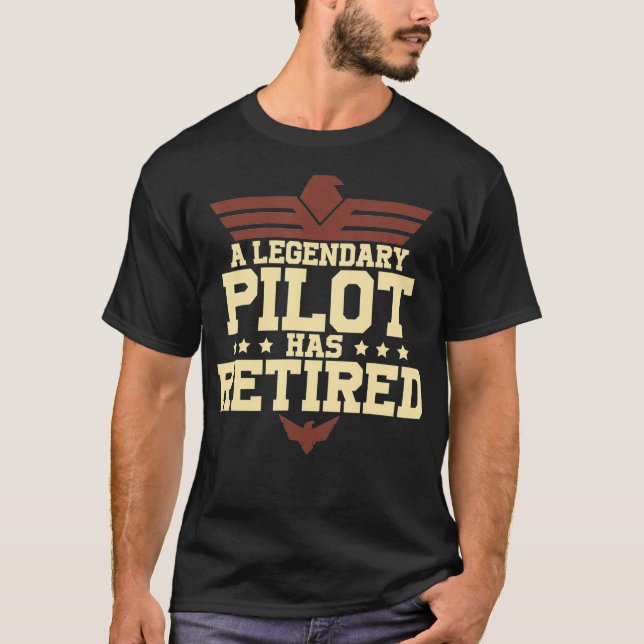 Camiseta Regalo del capitán del avión piloto retirado (Anverso)