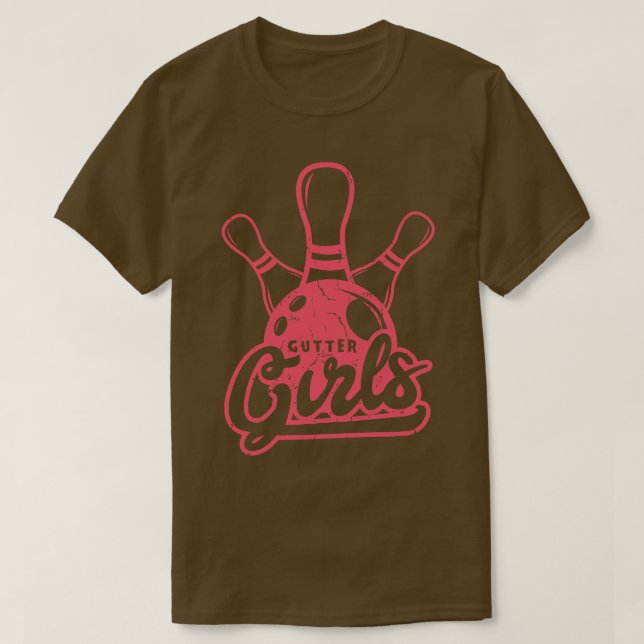Camiseta Regalo del Chica de bolos de los Chicas de Gutter (Diseño del anverso)