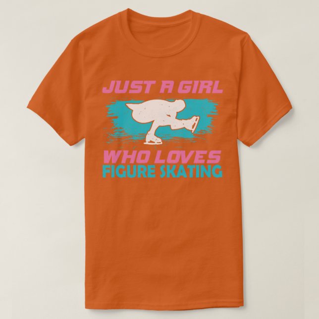 Camiseta Regalo del Chica de danza del hielo de patinaje ar (Diseño del anverso)