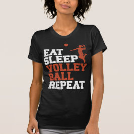 Camiseta Regalo del Chica de voleibol de repetición de vole